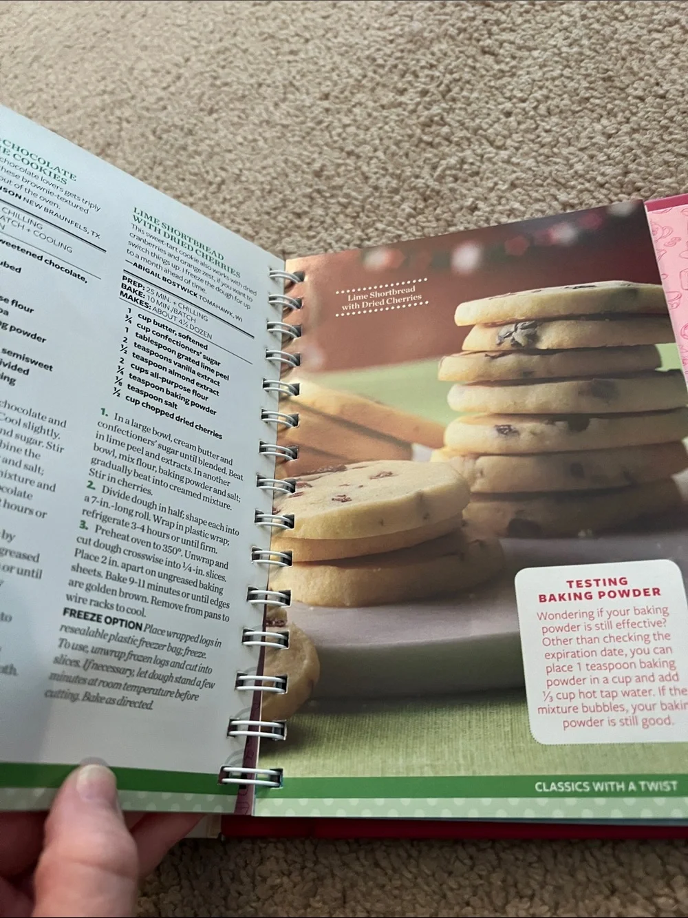 Taste of Home Cookies Bars & More Cookbook - Pink, White, Brown Cover